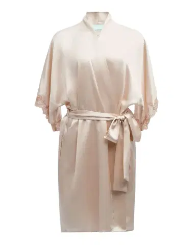 Christine Lingerie Bijoux Short Silk Robe | Thumbnail 1 Christine Lingerie Bijoux Short Silk Robe | Thumbnail 1