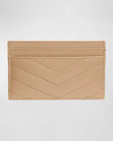 Saint Laurent Cassandre YSL Monogram Card Case in Grained Leather | Thumbnail 4 Saint Laurent Cassandre YSL Monogram Card Case in Grained Leather | Thumbnail 4