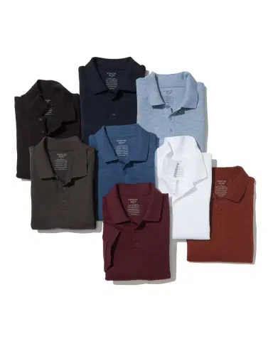 Vince Classic Slub Cotton Polo Shirt | Thumbnail 5 Vince Classic Slub Cotton Polo Shirt | Thumbnail 5