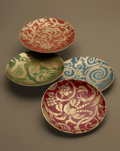 L 'Objet Fortuny Assorted Dessert Plates, Set of 4 | Thumbnail 2 L 'Objet Fortuny Assorted Dessert Plates, Set of 4 | Thumbnail 2