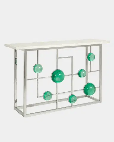 Jonathan Adler Globo Fretwork Console | Thumbnail 2 Jonathan Adler Globo Fretwork Console | Thumbnail 2