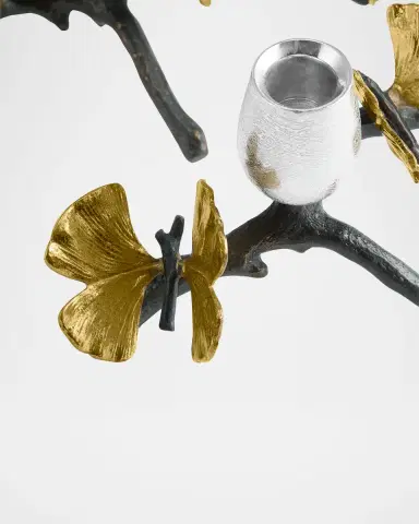 Michael Aram Butterfly Ginkgo Candleholders Low S/2 | Thumbnail 5 Michael Aram Butterfly Ginkgo Candleholders Low S/2 | Thumbnail 5
