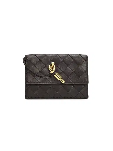 Bottega Veneta Women's Intrecciato Leather Wallet - Fondant Brass | Thumbnail 1 Bottega Veneta Women's Intrecciato Leather Wallet - Fondant Brass | Thumbnail 1