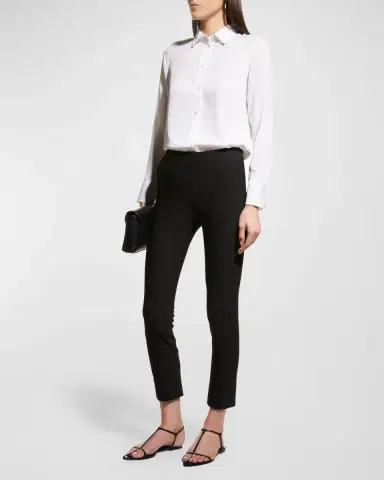 Vince Bobbi Mid-Rise Stitch Front Seam Leggings | Thumbnail 2 Vince Bobbi Mid-Rise Stitch Front Seam Leggings | Thumbnail 2