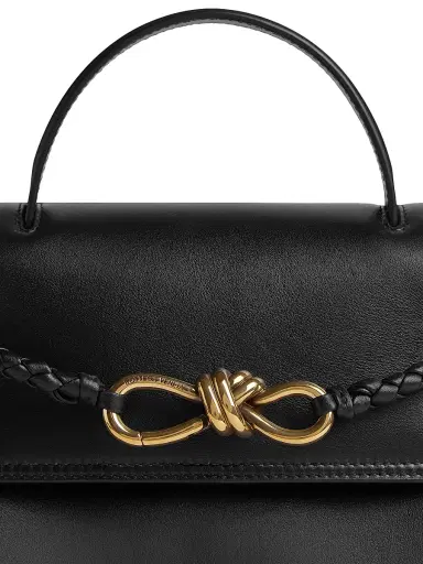Bottega Veneta Women's Ciao Ciao Small Leather Top Handle bag - Black Brass | Thumbnail 7 Bottega Veneta Women's Ciao Ciao Small Leather Top Handle bag - Black Brass | Thumbnail 7