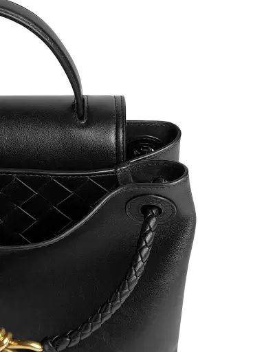 Bottega Veneta Women's Ciao Ciao Small Leather Top Handle bag - Black Brass | Thumbnail 8 Bottega Veneta Women's Ciao Ciao Small Leather Top Handle bag - Black Brass | Thumbnail 8
