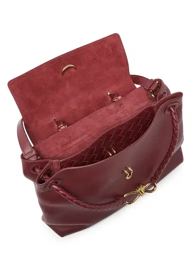Bottega Veneta Women's Ciao Ciao Leather Top Handle Bag - Barolo | Thumbnail 3 Bottega Veneta Women's Ciao Ciao Leather Top Handle Bag - Barolo | Thumbnail 3