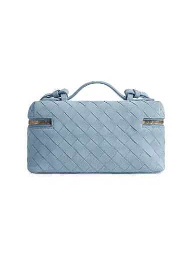 Bottega Veneta Women's Bang Bang Intrecciato Suede Vanity Case | Thumbnail 5 Bottega Veneta Women's Bang Bang Intrecciato Suede Vanity Case | Thumbnail 5