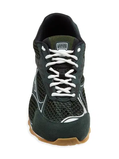 Bottega Veneta Men's Orbit Low-Top Sneakers - Dark Green - Size 6 | Thumbnail 4 Bottega Veneta Men's Orbit Low-Top Sneakers - Dark Green - Size 6 | Thumbnail 4