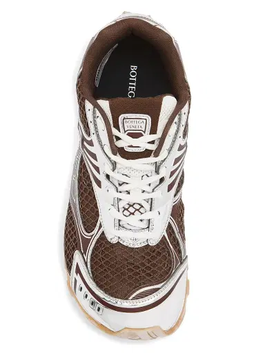Bottega Veneta Men's Orbit Low-Top Sneakers - Fondant Silver - Size 7 | Thumbnail 4 Bottega Veneta Men's Orbit Low-Top Sneakers - Fondant Silver - Size 7 | Thumbnail 4