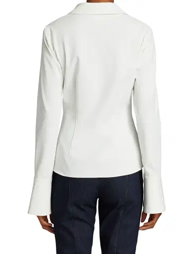 Cinq à Sept Women's Mckenna Twist-Front Blouse | Thumbnail 5 Cinq à Sept Women's Mckenna Twist-Front Blouse | Thumbnail 5