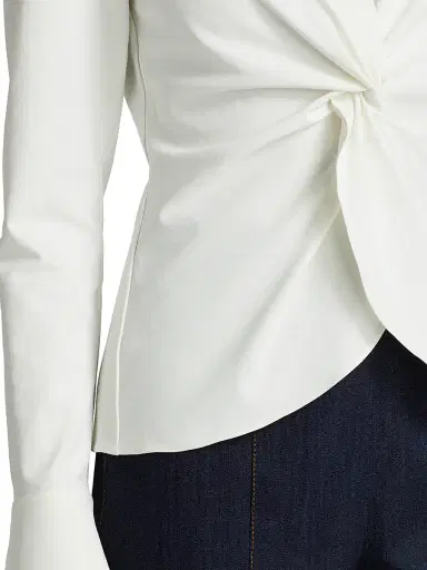 Cinq à Sept Women's Mckenna Twist-Front Blouse | Thumbnail 6 Cinq à Sept Women's Mckenna Twist-Front Blouse | Thumbnail 6