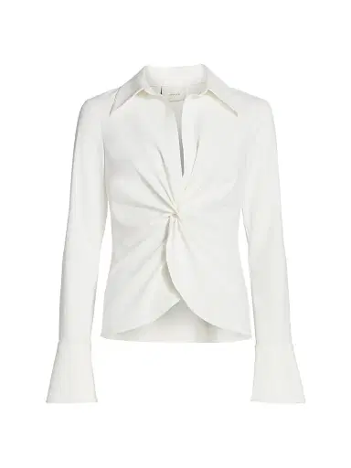 Cinq à Sept Women's Mckenna Twist-Front Blouse | Thumbnail 1 Cinq à Sept Women's Mckenna Twist-Front Blouse | Thumbnail 1