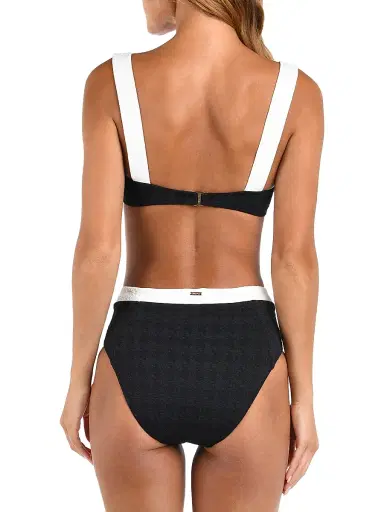 L'AGENCE Women's Colorblock Chic Alexandria Underwire Bikini Top - Black | Thumbnail 4 L'AGENCE Women's Colorblock Chic Alexandria Underwire Bikini Top - Black | Thumbnail 4