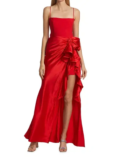 Cinq à Sept Women's Drina Sleeveless Gown - Pimento Red - Size 8 | Thumbnail 3 Cinq à Sept Women's Drina Sleeveless Gown - Pimento Red - Size 8 | Thumbnail 3