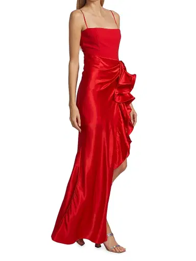 Cinq à Sept Women's Drina Sleeveless Gown - Pimento Red - Size 8 | Thumbnail 4 Cinq à Sept Women's Drina Sleeveless Gown - Pimento Red - Size 8 | Thumbnail 4