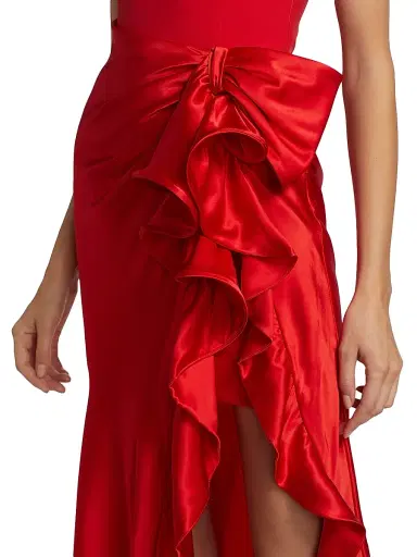 Cinq à Sept Women's Drina Sleeveless Gown - Pimento Red - Size 8 | Thumbnail 6 Cinq à Sept Women's Drina Sleeveless Gown - Pimento Red - Size 8 | Thumbnail 6