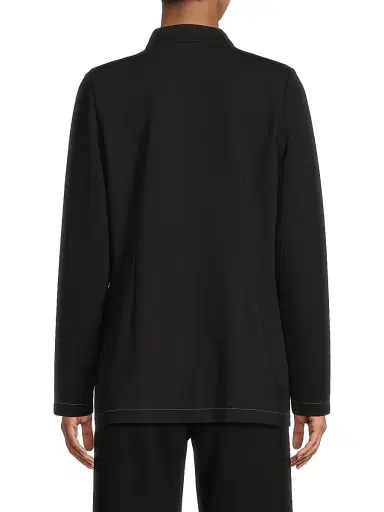 Misook Women's Tailored Ponte One-Button Blazer - Black White - Size XXL | Thumbnail 5 Misook Women's Tailored Ponte One-Button Blazer - Black White - Size XXL | Thumbnail 5