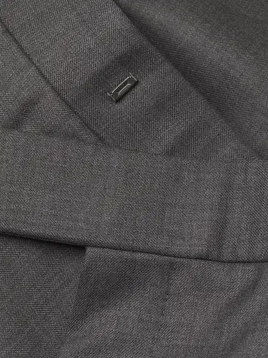 Thom Browne Men's Fit 1 Back-Strap Wool Twill Trousers - Grey | Thumbnail 6 Thom Browne Men's Fit 1 Back-Strap Wool Twill Trousers - Grey | Thumbnail 6