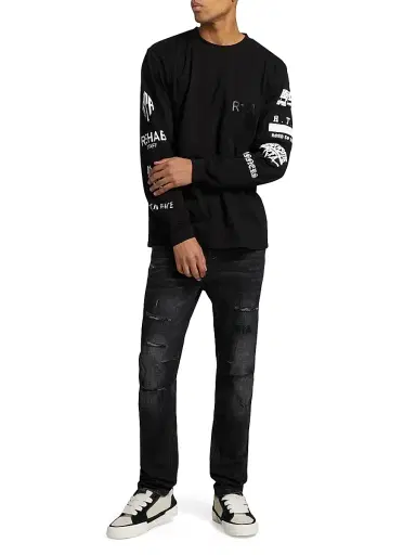 RTA Men's Greatest Hits Long-Sleeve T-Shirt - Black | Thumbnail 2 RTA Men's Greatest Hits Long-Sleeve T-Shirt - Black | Thumbnail 2