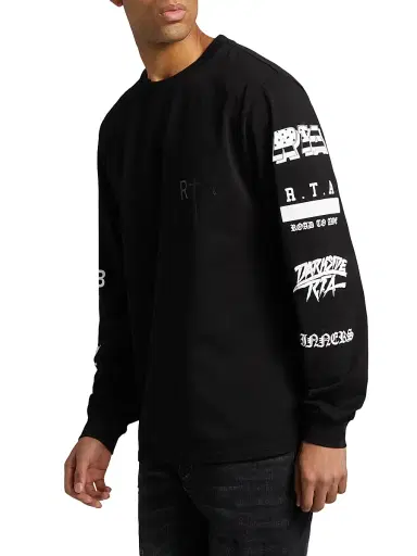 RTA Men's Greatest Hits Long-Sleeve T-Shirt - Black | Thumbnail 4 RTA Men's Greatest Hits Long-Sleeve T-Shirt - Black | Thumbnail 4