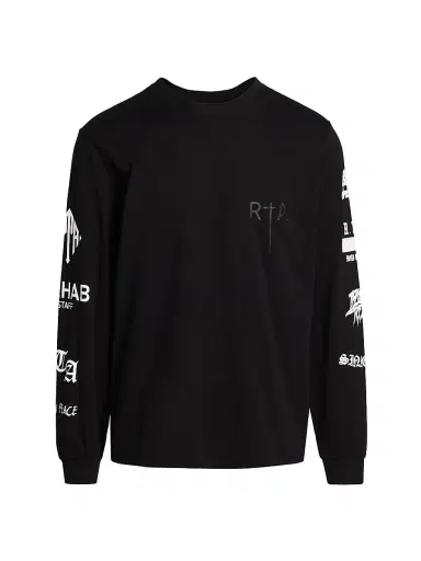 RTA Men's Greatest Hits Long-Sleeve T-Shirt - Black | Thumbnail 1 RTA Men's Greatest Hits Long-Sleeve T-Shirt - Black | Thumbnail 1