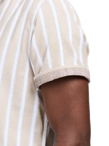 Robert Graham Men's Preston Striped Short-Sleeve Shirt - Khaki - Size XXL | Thumbnail 6 Robert Graham Men's Preston Striped Short-Sleeve Shirt - Khaki - Size XXL | Thumbnail 6