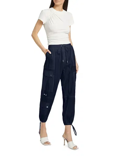 Cinq à Sept Women's Nitsan Utility Pants - Navy | Thumbnail 2 Cinq à Sept Women's Nitsan Utility Pants - Navy | Thumbnail 2