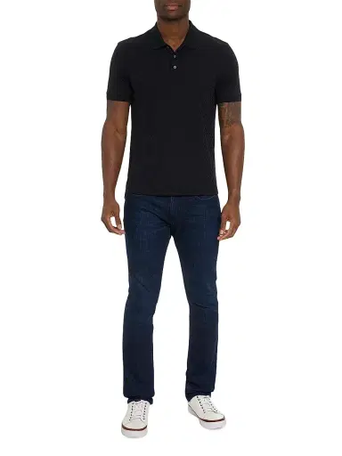 Robert Graham Men's Elias Polo Shirt - Black | Thumbnail 2 Robert Graham Men's Elias Polo Shirt - Black | Thumbnail 2