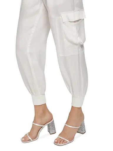 Cinq à Sept Women's Giles Twill Cargo Joggers - | Thumbnail 6 Cinq à Sept Women's Giles Twill Cargo Joggers - | Thumbnail 6