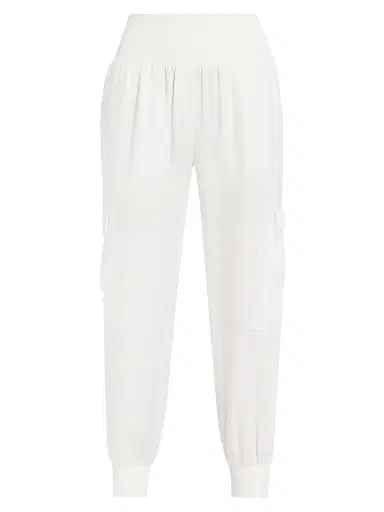 Cinq à Sept Women's Giles Twill Cargo Joggers - | Thumbnail 1 Cinq à Sept Women's Giles Twill Cargo Joggers - | Thumbnail 1