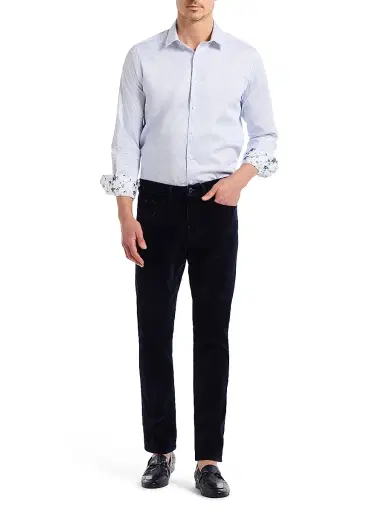 Robert Graham Men's Celestial Velvet 5-Pocket Pants - Navy - Size 38 | Thumbnail 2 Robert Graham Men's Celestial Velvet 5-Pocket Pants - Navy - Size 38 | Thumbnail 2