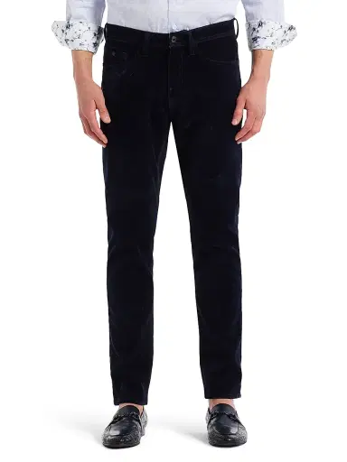 Robert Graham Men's Celestial Velvet 5-Pocket Pants - Navy - Size 38 | Thumbnail 1 Robert Graham Men's Celestial Velvet 5-Pocket Pants - Navy - Size 38 | Thumbnail 1