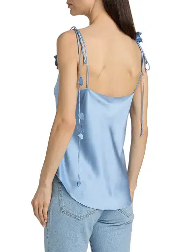 Cinq à Sept Women's Trailing Flower Marta Silk Cami - Blue Wisteria | Thumbnail 5 Cinq à Sept Women's Trailing Flower Marta Silk Cami - Blue Wisteria | Thumbnail 5