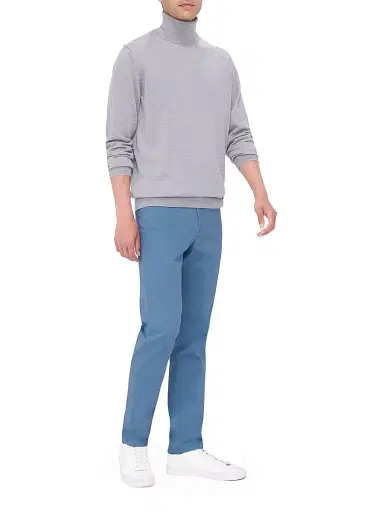 Bugatchi Men's Sawyer Turtleneck Sweater - Platinum | Thumbnail 2 Bugatchi Men's Sawyer Turtleneck Sweater - Platinum | Thumbnail 2