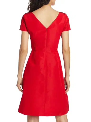 Carolina Herrera Women's Icon Silk Faille Cocktail Dress - Poppy | Thumbnail 5 Carolina Herrera Women's Icon Silk Faille Cocktail Dress - Poppy | Thumbnail 5
