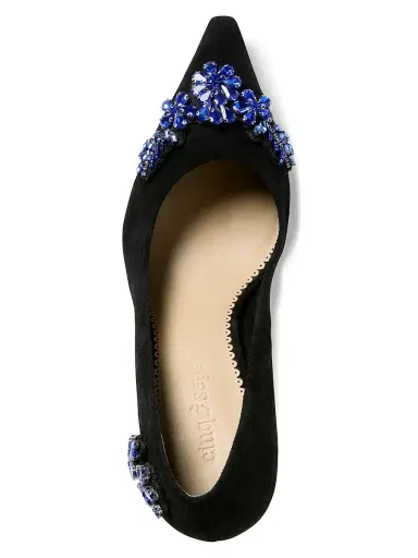Cinq à Sept Women's Jodie 8MM Crystal-Embellished Suede Pumps - Black Blue Crystal | Thumbnail 3 Cinq à Sept Women's Jodie 8MM Crystal-Embellished Suede Pumps - Black Blue Crystal | Thumbnail 3