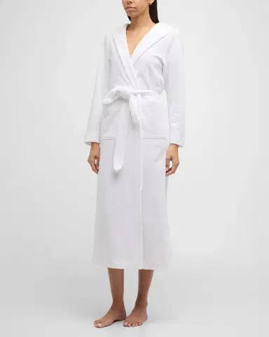 Hanro Hooded Plush Long Robe | Thumbnail 2 Hanro Hooded Plush Long Robe | Thumbnail 2