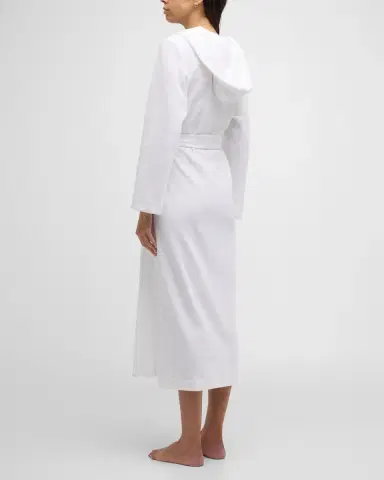 Hanro Hooded Plush Long Robe | Thumbnail 4 Hanro Hooded Plush Long Robe | Thumbnail 4