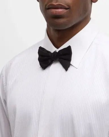 Brioni Pleated Poplin French-Cuff Dress Shirt | Thumbnail 5 Brioni Pleated Poplin French-Cuff Dress Shirt | Thumbnail 5