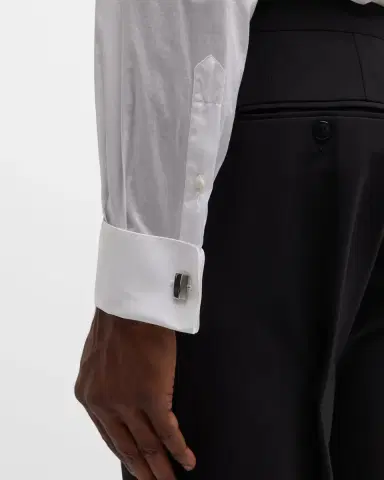 Brioni Pleated Poplin French-Cuff Dress Shirt | Thumbnail 6 Brioni Pleated Poplin French-Cuff Dress Shirt | Thumbnail 6