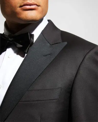 Canali Wool Two-Piece Tuxedo Suit | Thumbnail 6 Canali Wool Two-Piece Tuxedo Suit | Thumbnail 6