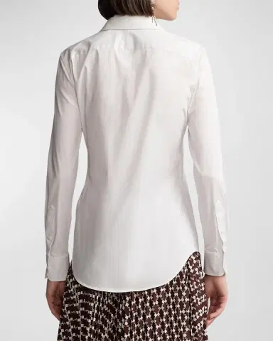 Ralph Lauren Collection Charmain Slim-Fit Stretch Poplin Shirt | Thumbnail 3 Ralph Lauren Collection Charmain Slim-Fit Stretch Poplin Shirt | Thumbnail 3