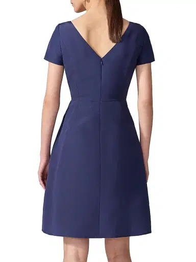 Carolina Herrera Women's Icon Silk Faille Cocktail Dress - Midnight - Size 18 | Thumbnail 4 Carolina Herrera Women's Icon Silk Faille Cocktail Dress - Midnight - Size 18 | Thumbnail 4