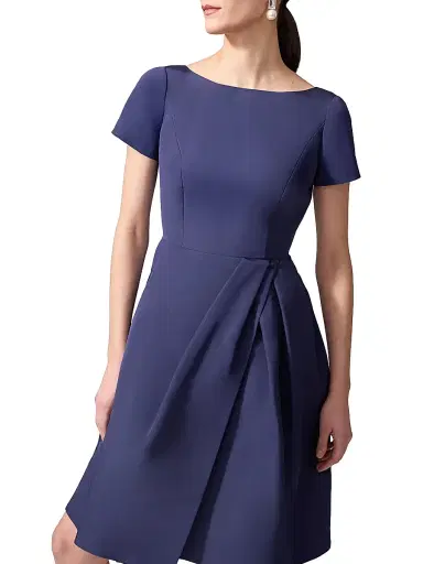 Carolina Herrera Women's Icon Silk Faille Cocktail Dress - Midnight - Size 18 | Thumbnail 5 Carolina Herrera Women's Icon Silk Faille Cocktail Dress - Midnight - Size 18 | Thumbnail 5