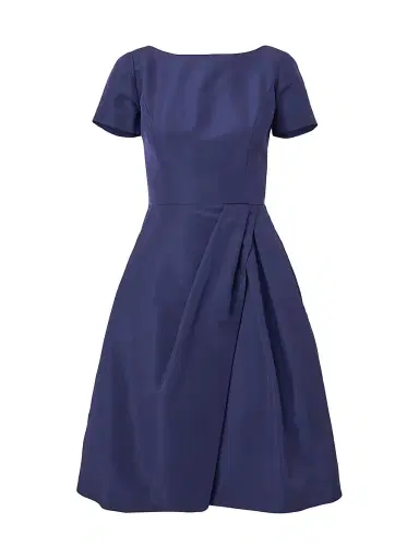 Carolina Herrera Women's Icon Silk Faille Cocktail Dress - Midnight - Size 18 | Thumbnail 1 Carolina Herrera Women's Icon Silk Faille Cocktail Dress - Midnight - Size 18 | Thumbnail 1