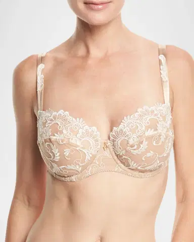 Lise Charmel Charming Guipure Lace Demi-Cup Bra | Thumbnail 1 Lise Charmel Charming Guipure Lace Demi-Cup Bra | Thumbnail 1