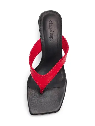 Cinq à Sept Women's Woven Leather Kitten-Heel Sandals - Bisou Black - Size 11 | Thumbnail 4 Cinq à Sept Women's Woven Leather Kitten-Heel Sandals - Bisou Black - Size 11 | Thumbnail 4