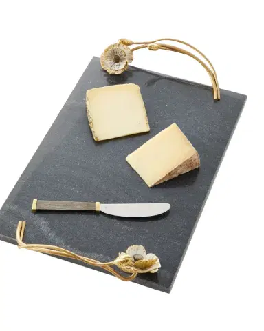 Michael Aram Anemone Large Cheese Board with Knife | Thumbnail 1 Michael Aram Anemone Large Cheese Board with Knife | Thumbnail 1