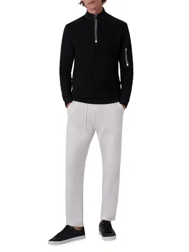 Bugatchi Men's Quarter-Zip Knit Jacket | Thumbnail 2 Bugatchi Men's Quarter-Zip Knit Jacket | Thumbnail 2